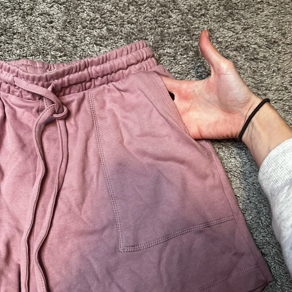 Zenana Outfitters Mauve Drawstring Shorts - Image 3