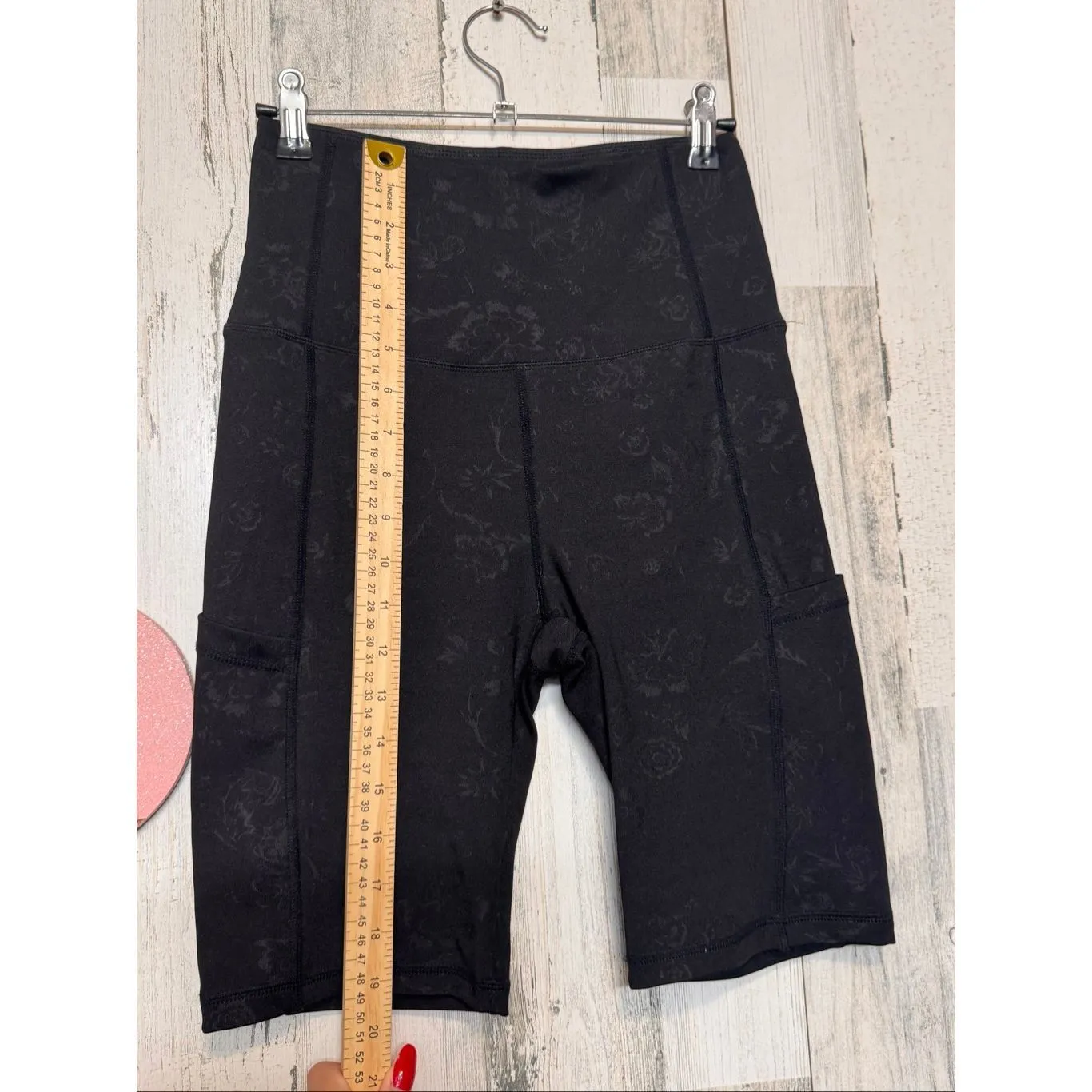 Laundry by Shelli Segal Floral Black Biker Shorts Women’s Size Small | Stretch H - Image 8