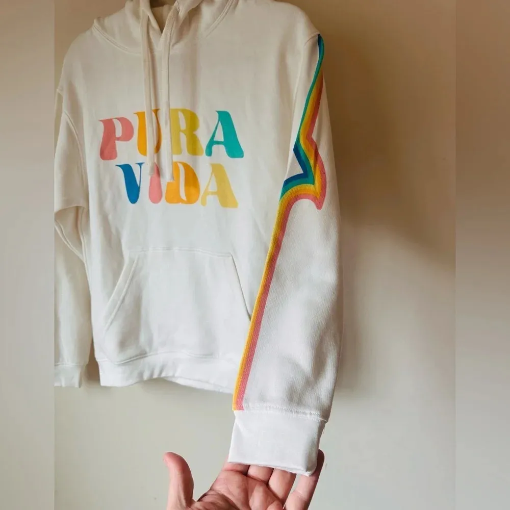 Pura Vida Hoodie Sweatshirt Beachy Coastal Size XS NWT - Image 7