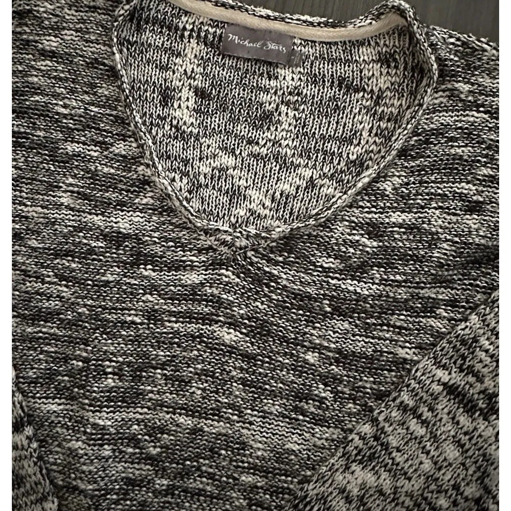 Michael Stars Knit Sweater Wool Blend Gray Pullover Hi Lo Size 1 Minimalist Warm - Image 5