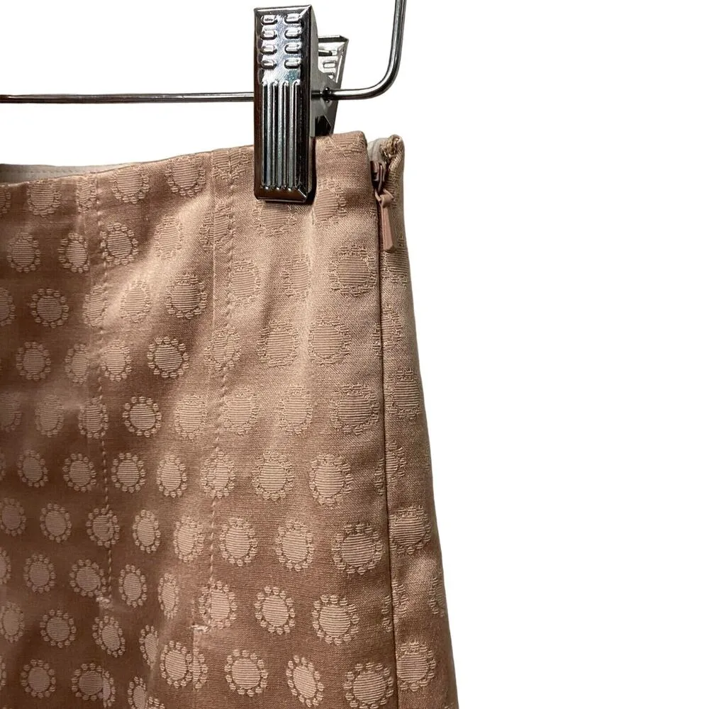 Elevenses Womens Sz 6 Polka Dots Pleated Mini Skirt Side Zip Aline Church Mature - Image 4