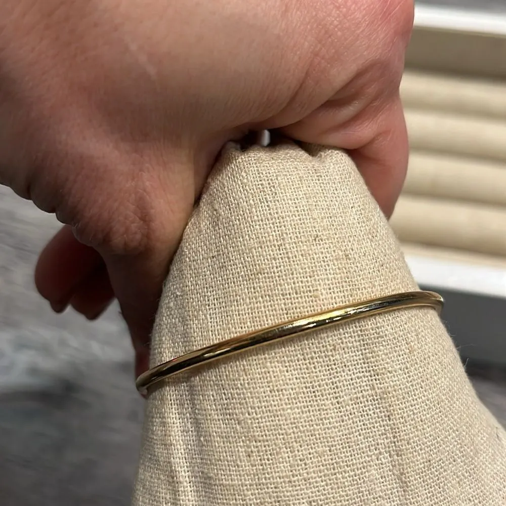 Stella & Dot celestial star crescent moon open gold bracelet - Image 6