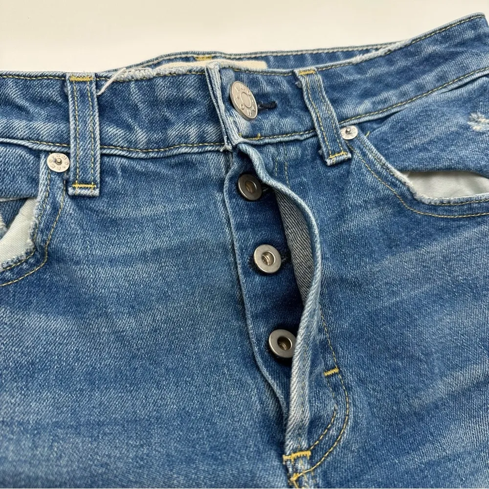 AMO High Rise Babe Jeans Blue Size 26 - Image 7