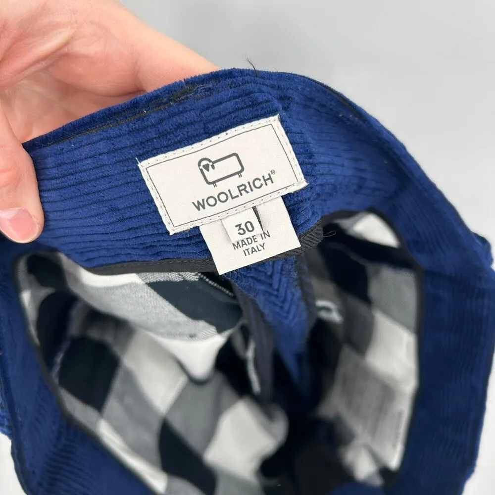 Woolrich Corduroy Pant Casual Trousers Navy Blue Size 30 Women's - Image 9