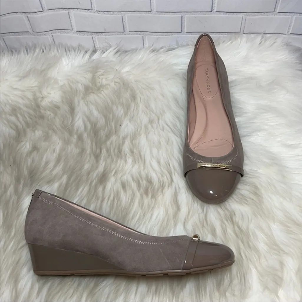 Taryn Rose Wedges with Patent Toe NWOB - Image 3