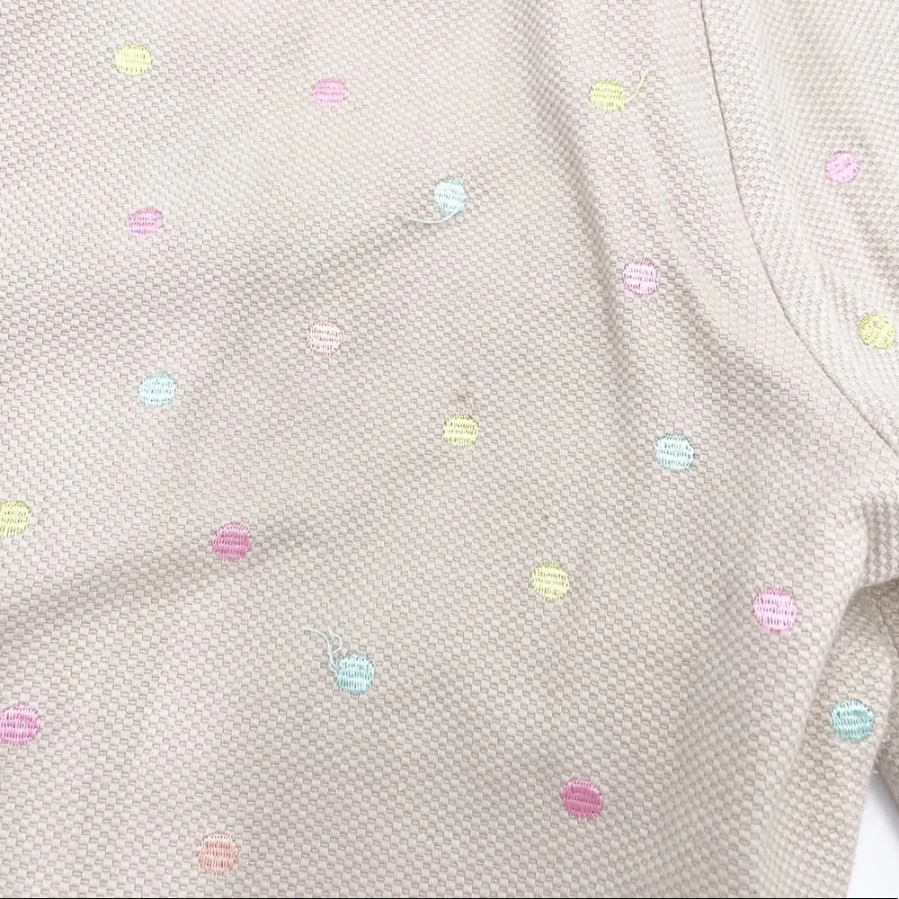 EP Pro Women's Tan Multicolor Dotted Crop Capri Golf Pants Size 12 - Image 10