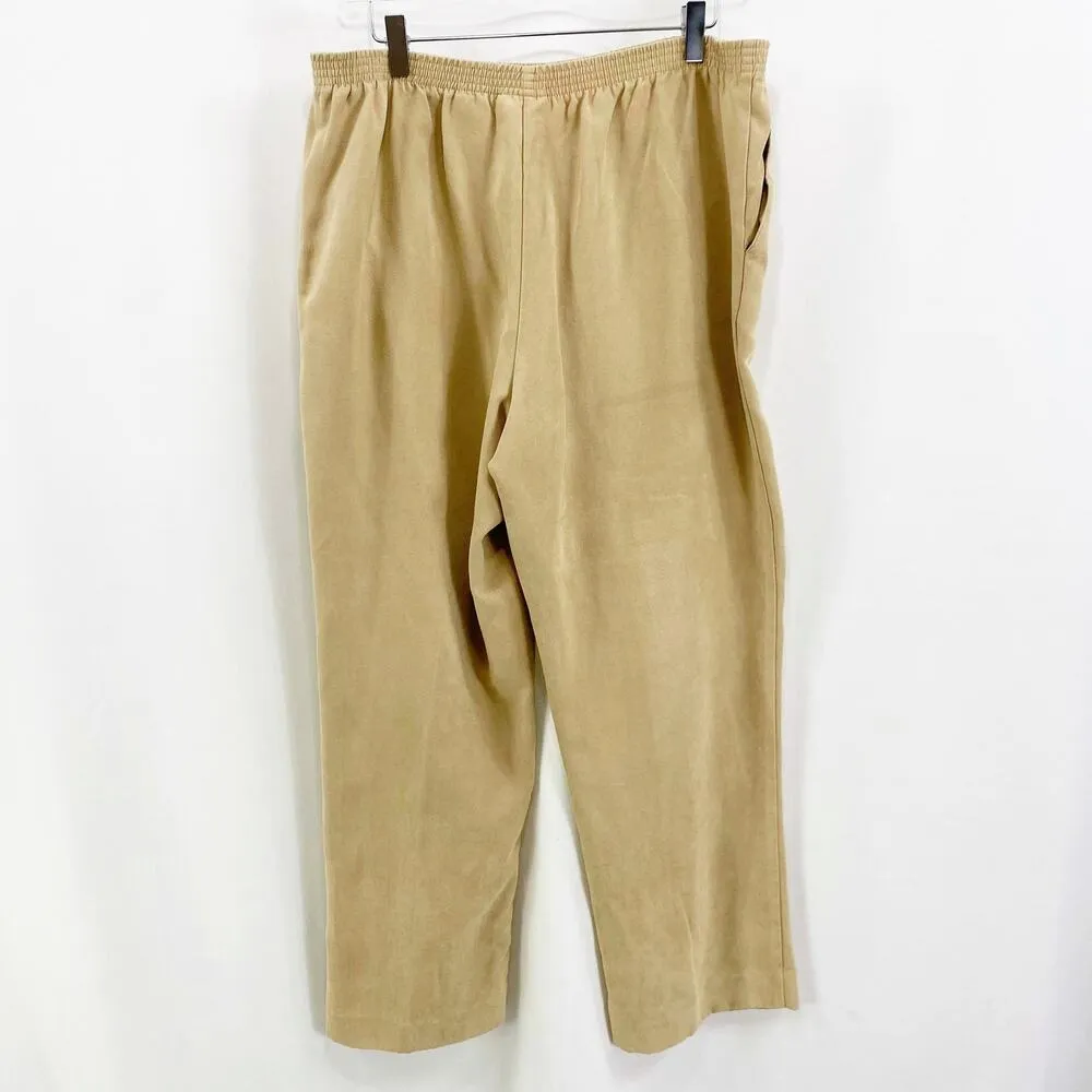 ALFRED DUNNER Tan Gartered Trouser Size 12 - Image 4