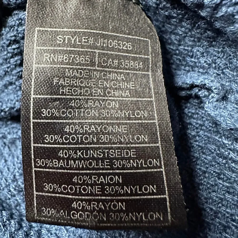 Jack by BB Dakota: Blue Knit Flare Sleeve Blouse - Image 4