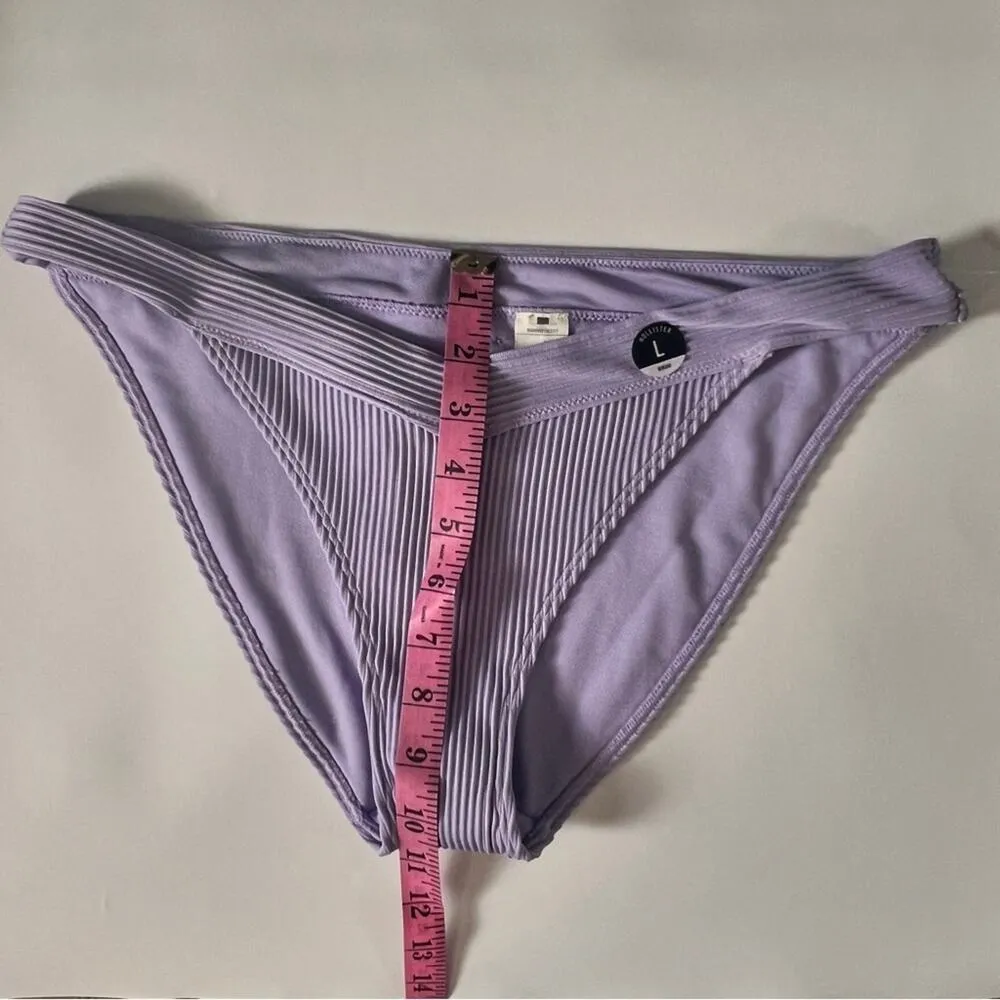 Hollister Women’s Swim Purple Lavender Bikini Bottom Sz L NWT - Image 4