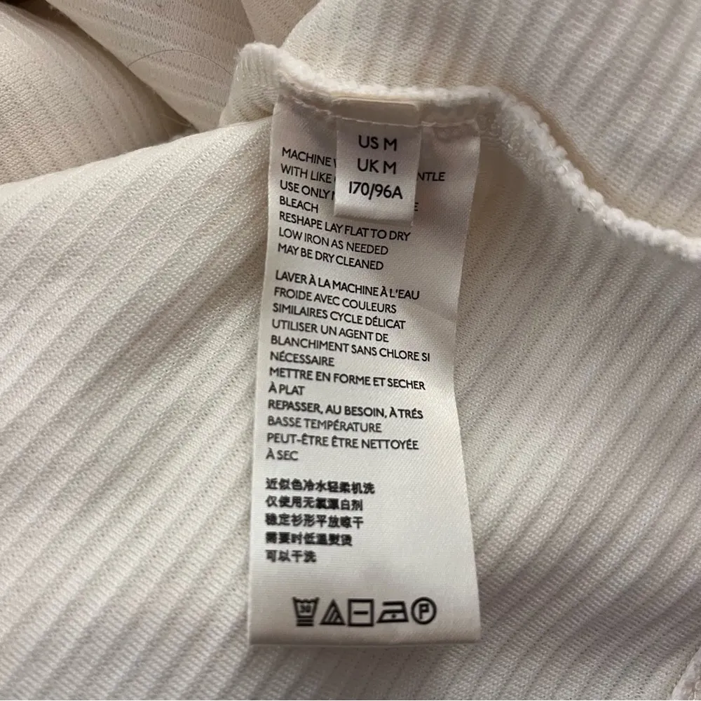 Maeve Anthropologie Stripe Texture Boatneck Long Sleeve Sweater Cream - Image 4