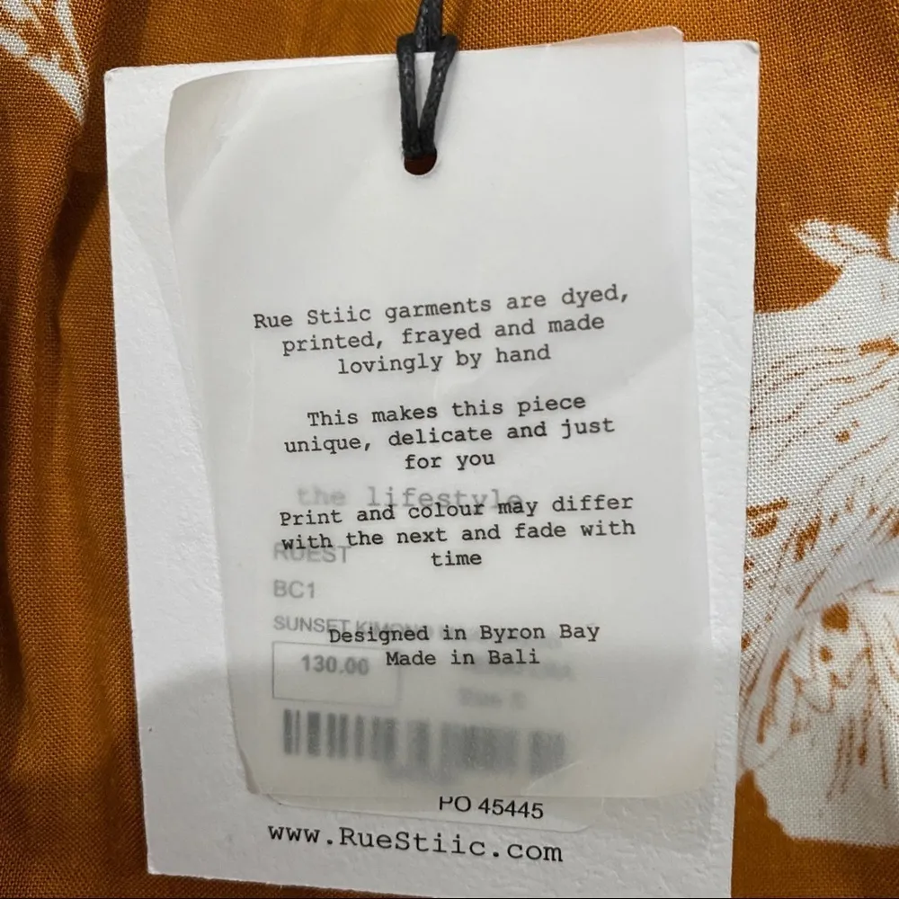 Rue Stiic kimono dress NEW Orange - Image 11