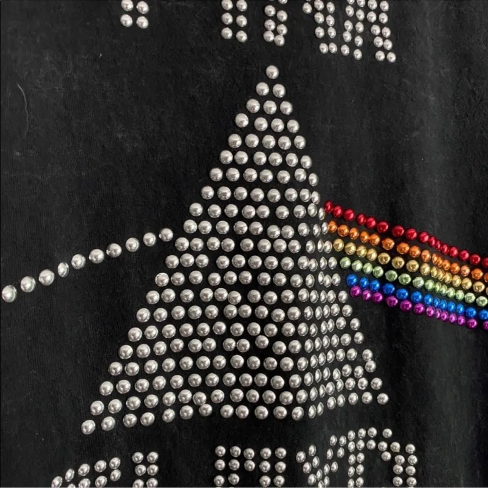 Pink Floyd Black Studded Tee Shirt Size Small - Image 5