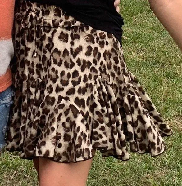 cheetah print skirt Brown Size M - Image 2