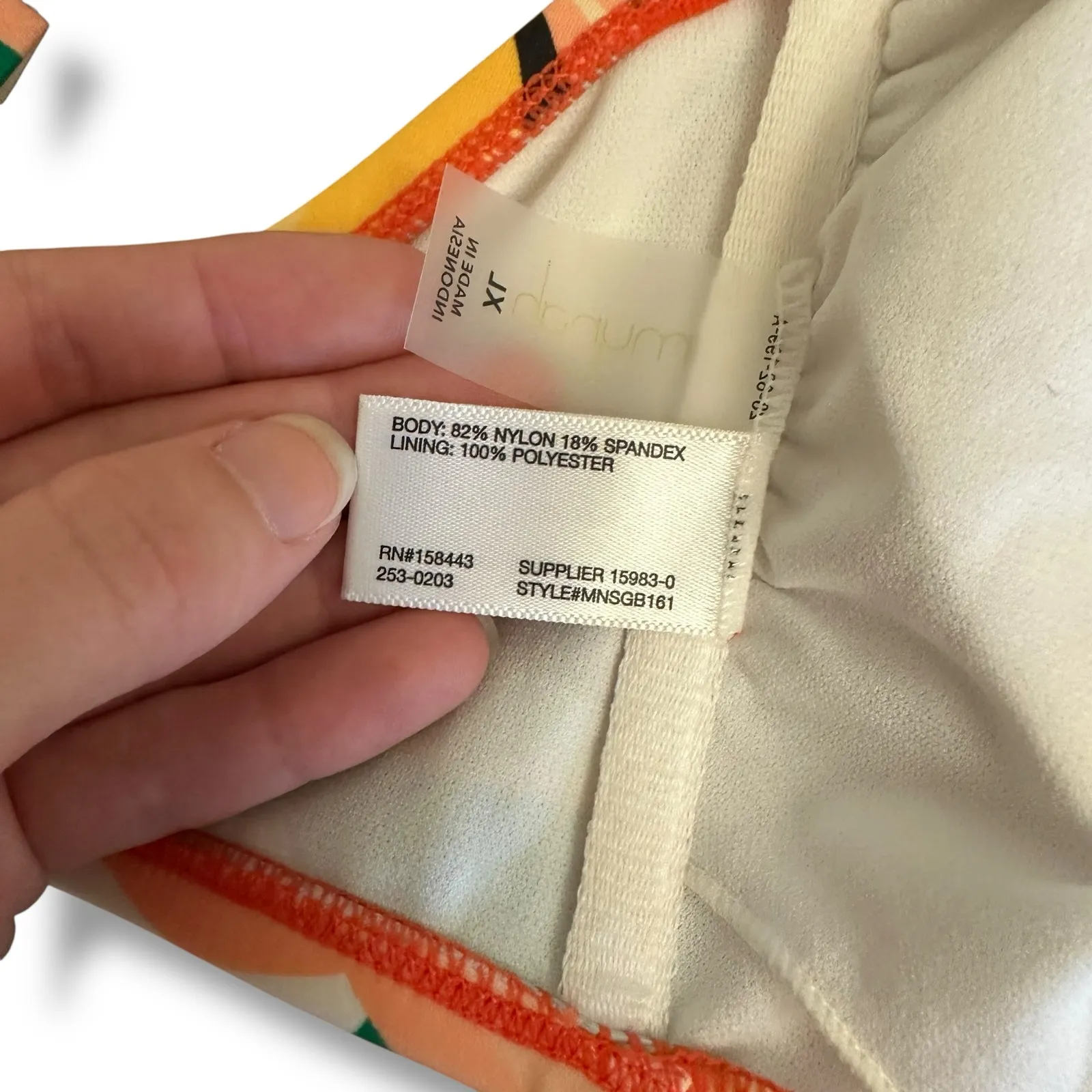 Mynah Swim Top XL Bikini Bustier V - Image 7