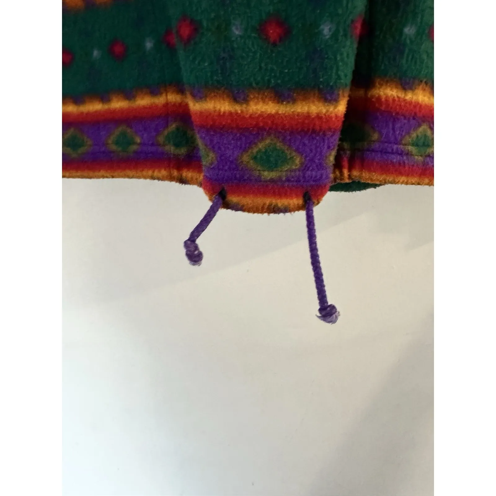 Westport LTD Southwestern Print Fleece Mock Neck Pullover Sweater Vintage MED - Image 5