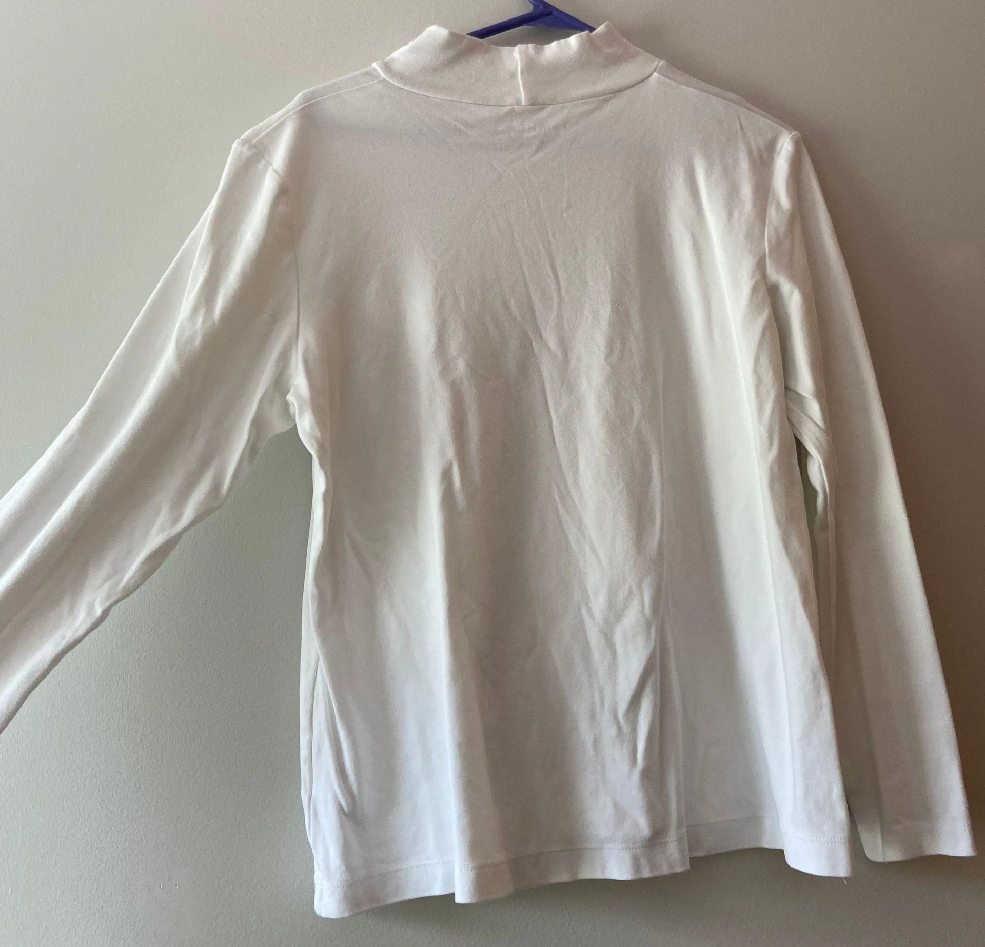 Croft & Barrow Thrifted White Turtle Neck - Image 2