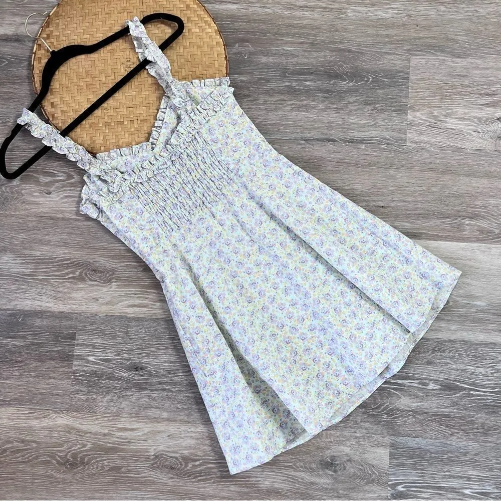 NEW zara ditzy floral smocked mini‎ dress - Image 8