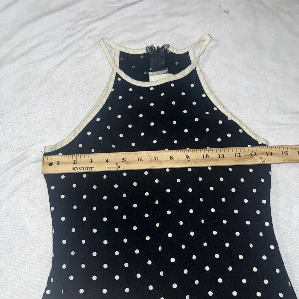 Byer Too! Vintage Sz 7 With Polka Dot Pattern Shift Dress XS - Image 5