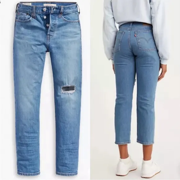 Custom Altered Levi Wedgie Straight leg jeans - Image 2