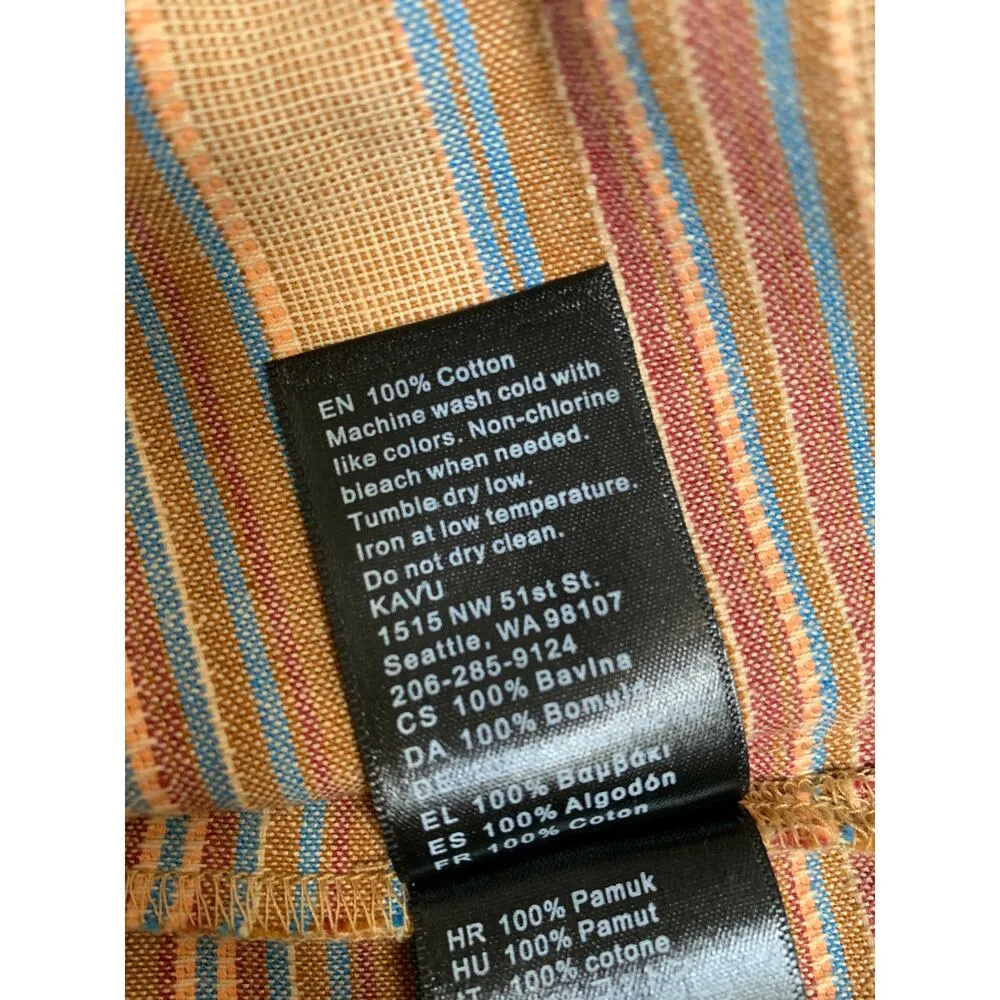 Women's Kavu Striped Shirt, 100% Cotton - Size XS - Image 7