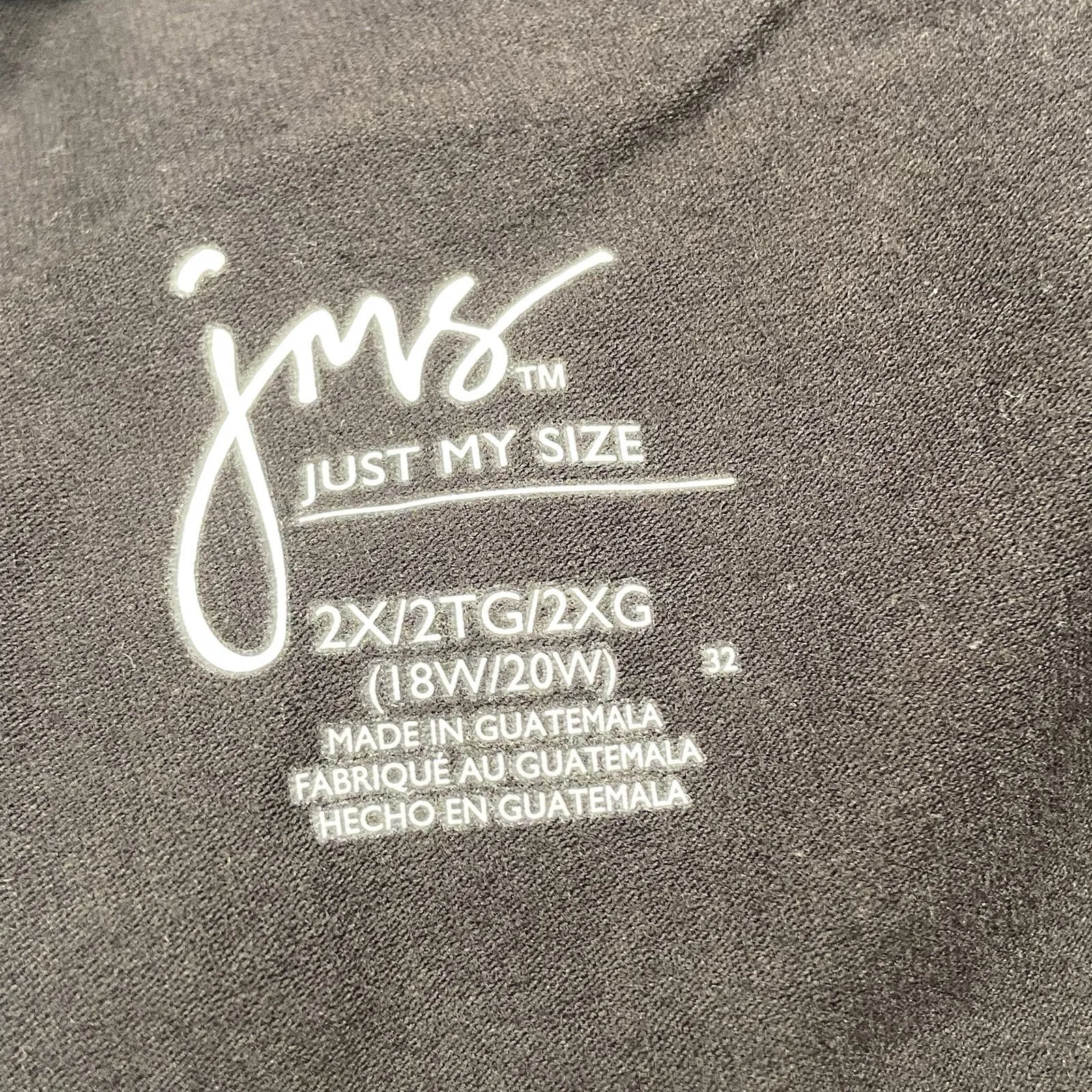 Just My Size JMS Biker Shorts Women's Size 2X Black Stretch Pull On NWOT - Image 2