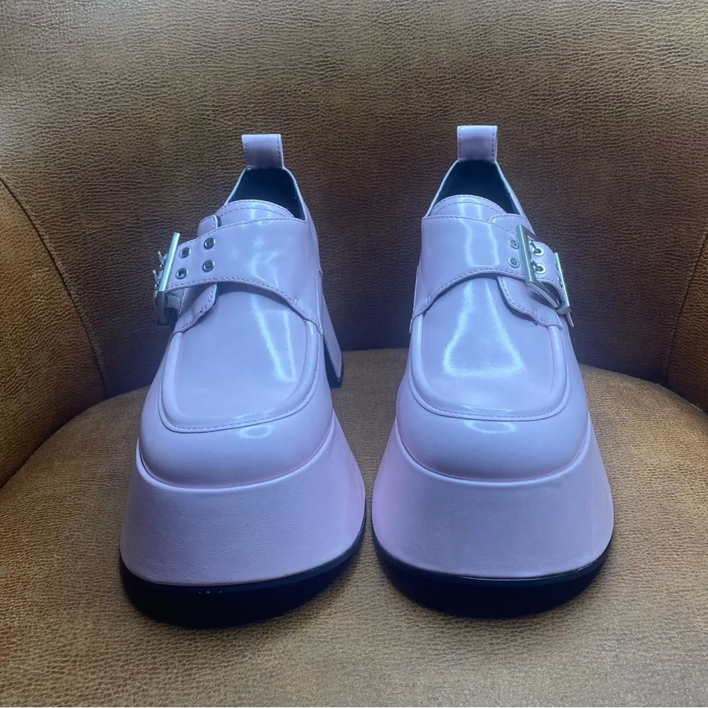 Charles & Keith Pink Platform Shoes - Image 4