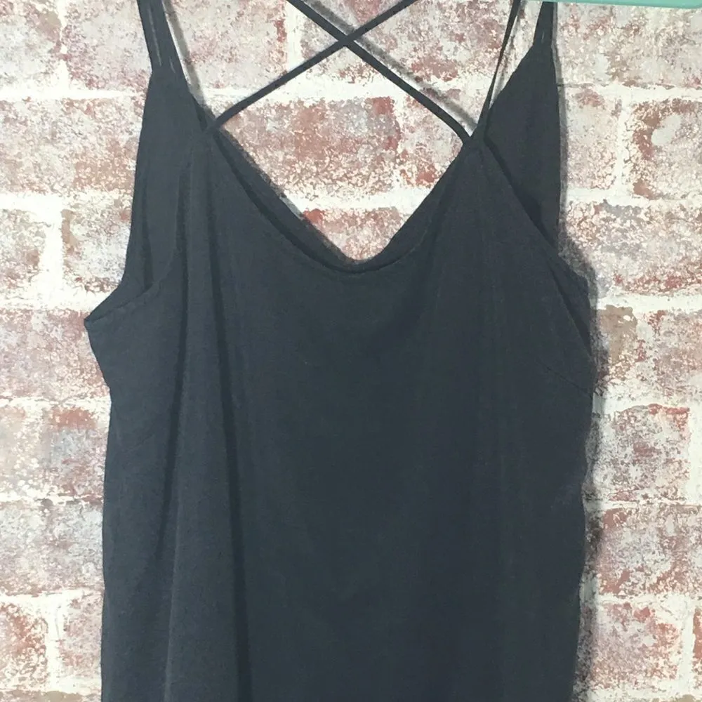 #121 THREAD & SUPPLY BKACK STRAPPY DRESS Black Size M - Image 4