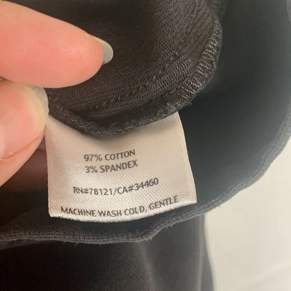 Eileen Fisher womens medium lightweight black jeans straightleg denim cotton - Image 6