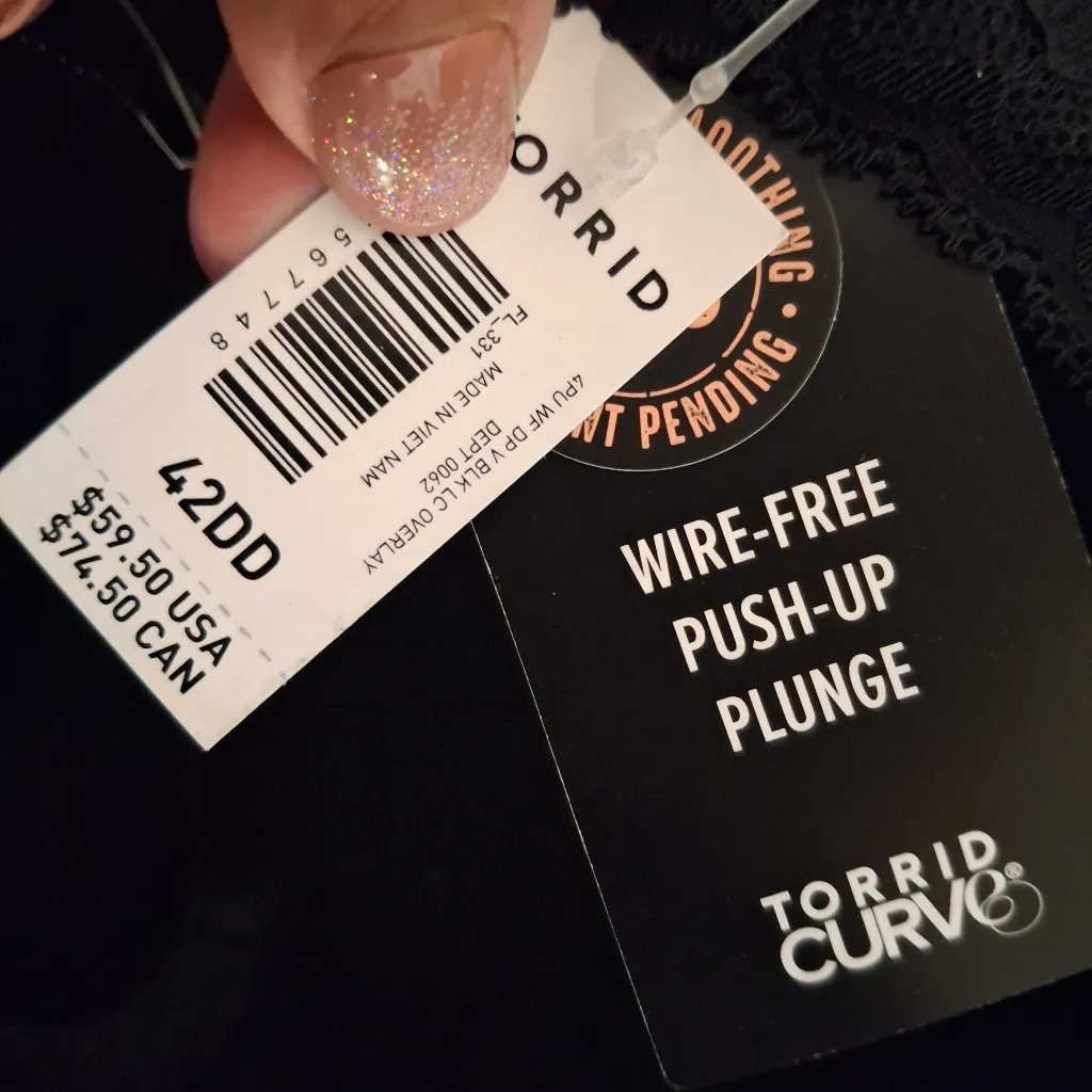 Torrid NWT 42 DD  Black Lace Bra - Image 12