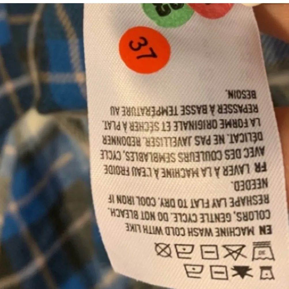 American Eagle Outfitters AHH-MAZINGLY SOFT Boyfriend Fit Blue Flannel Shirt - Image 6