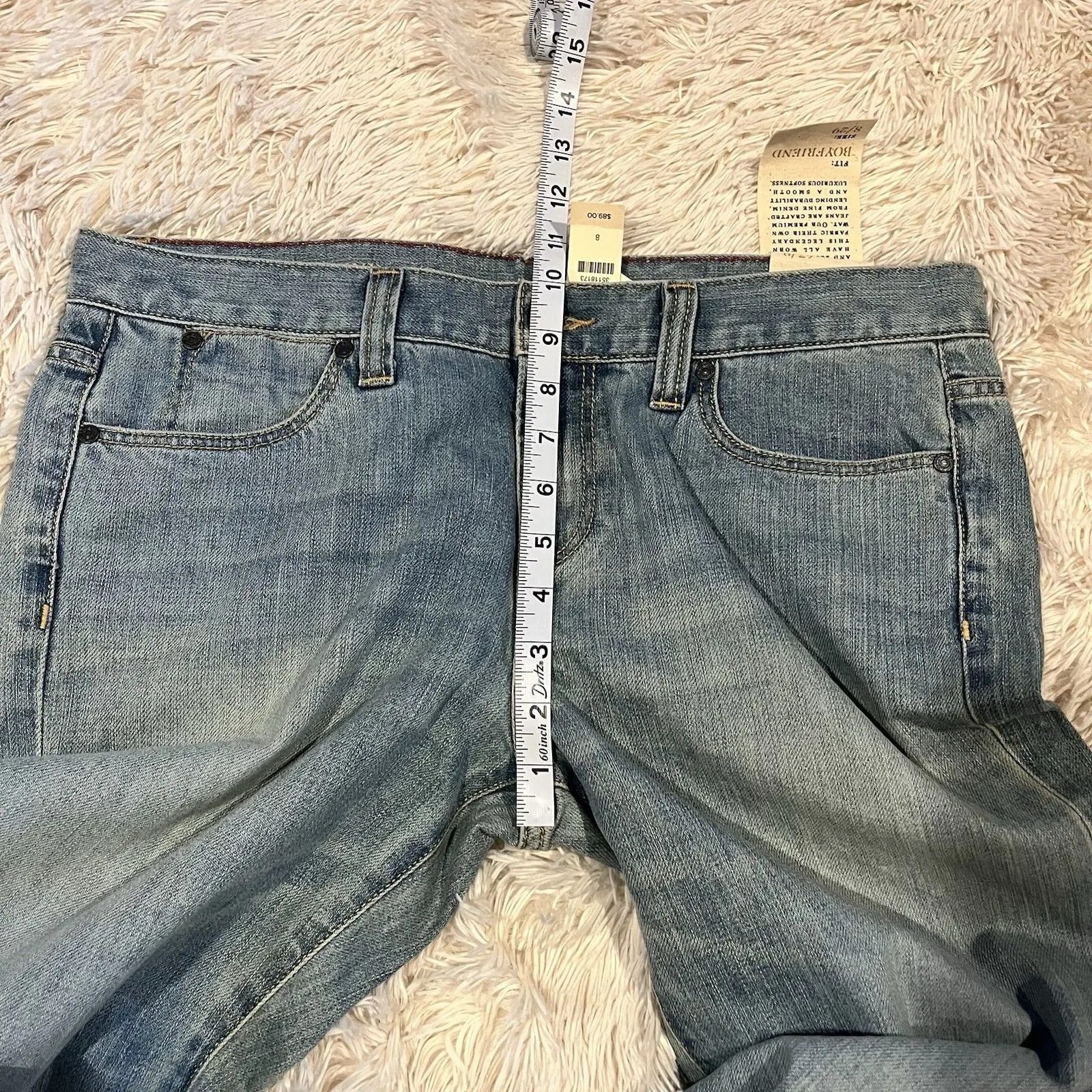 Talbots Womens Boyfriend Jeans Tapered Size 8 NWT Gorgeous Wash $89 MSRP - Image 8