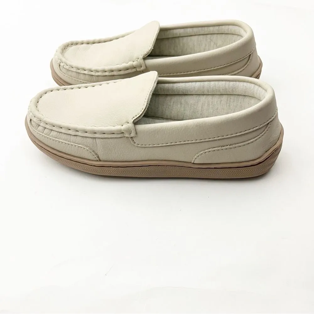 MY SLIPPERS By My Pillow Leather Cream Memory Foam Slip On Moccasins, Size 7 - Image 7