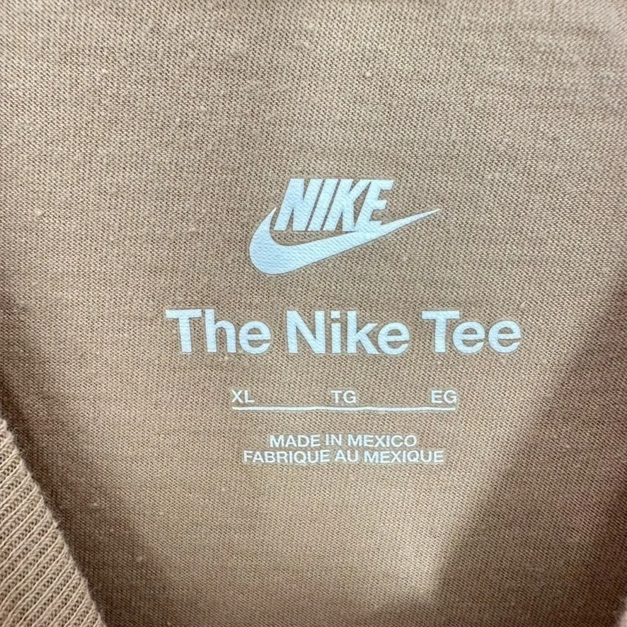 The Nike Tee T-Shirt Extra Large XL Brown Floral Graphic Print Athleisure - Image 4