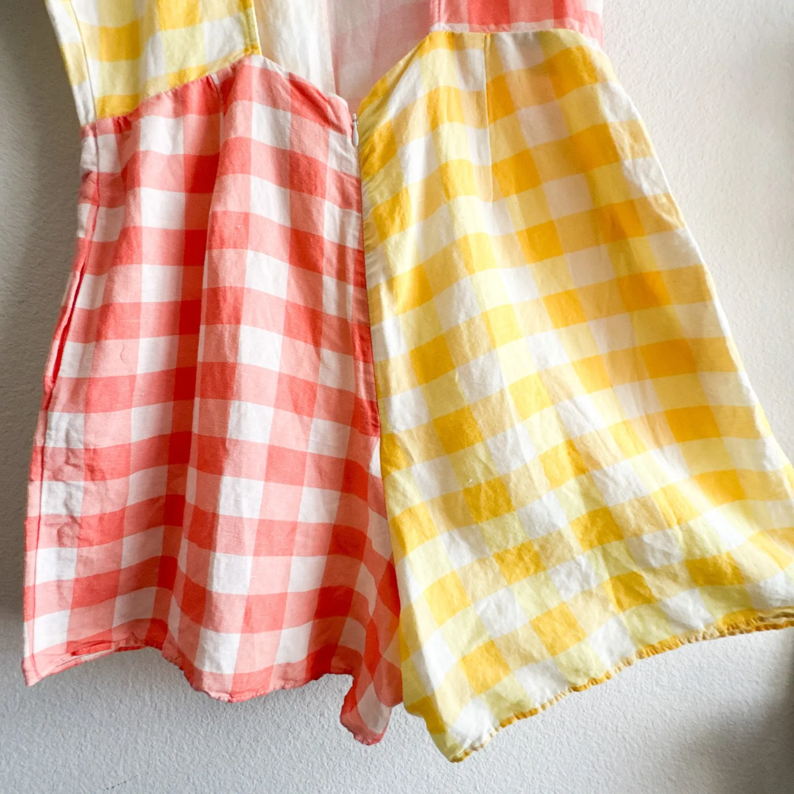 Farm Rio Anthropologie Gingham Contrast Romper - Image 8