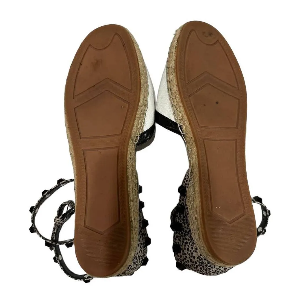 Rebecca Minkoff Women's Espadrilles White‎ Ballet Studded Gilles Flat Shoes Sz 8 - Image 5