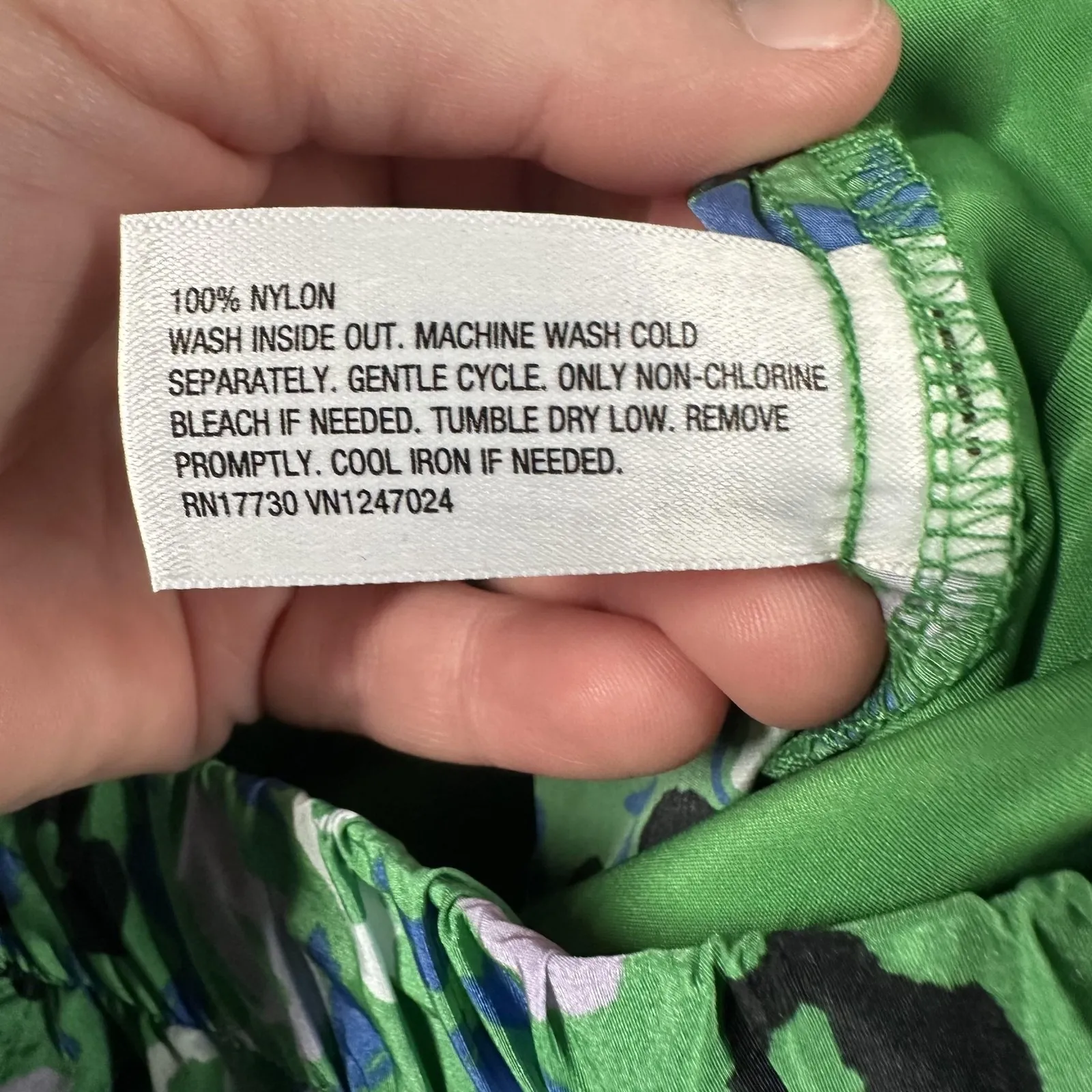 Diane von Furstenberg x Target Pants Womens XXS Green Blue Abstract Cargo Jogger - Image 7