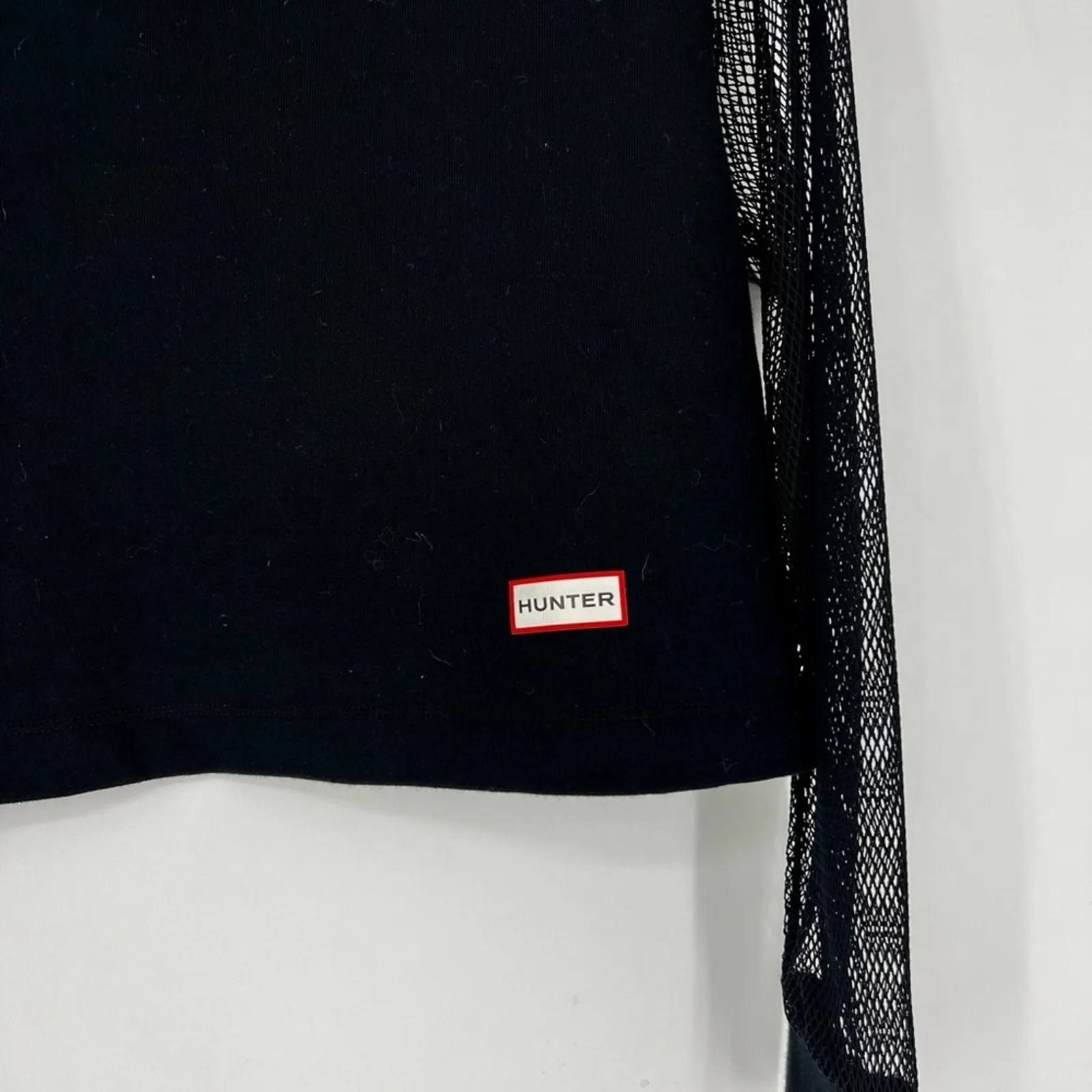 Hunter x Target Mesh Sleeves Pullover Sweatshirt Black Size XS - Image 6