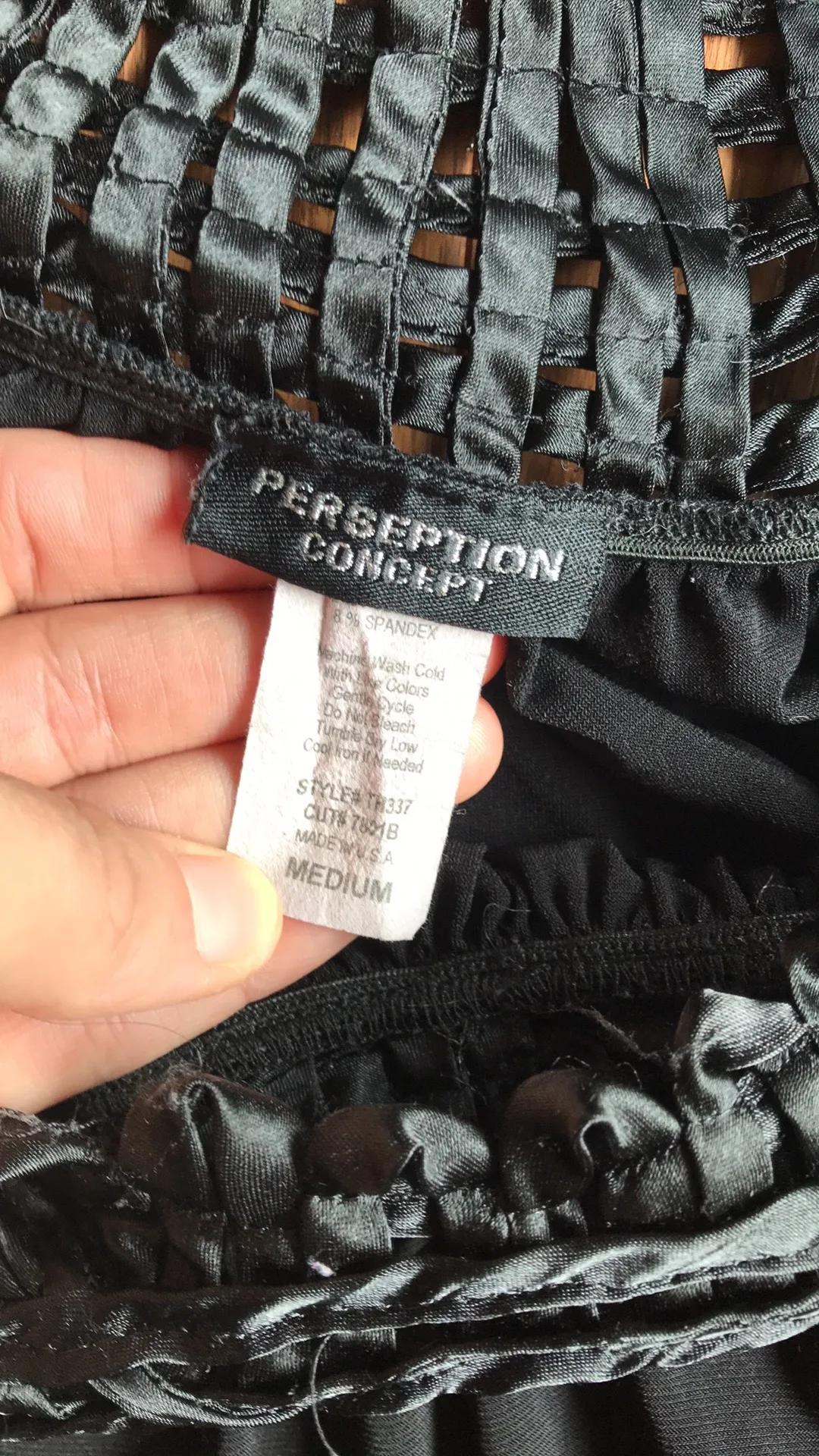 Perseptions Black Crochet Blouse - Image 7