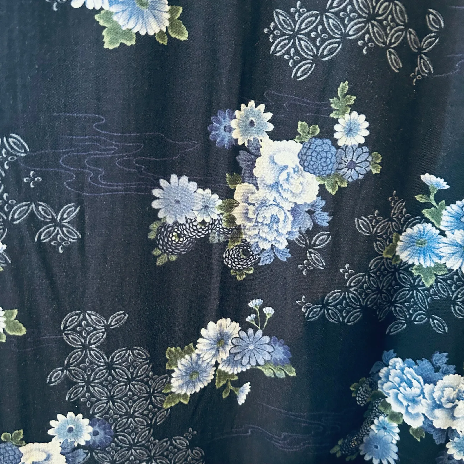 Vtg R&K Originals 80'S Dress W/ Tunic Linen Blend Set/2 Boho SZ 14 Boho Y2K Blue - Image 15