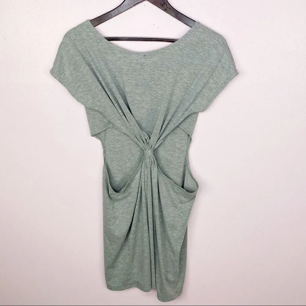 Urban Renewal Back Twist Knot Cutout‎ T-shirt Dress Gray Medium - Image 11