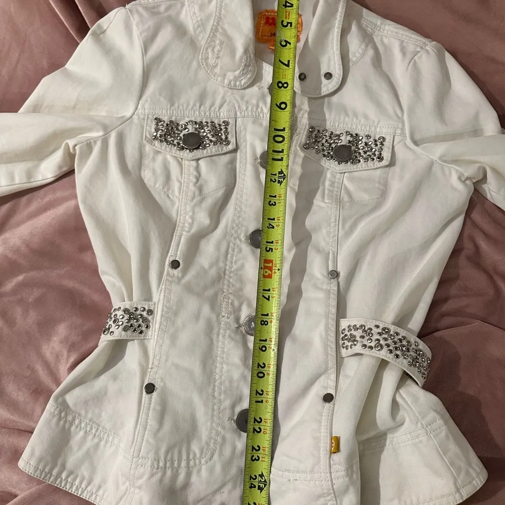 Anthropologie white denim size small  I LOVE OFFERS - Image 10