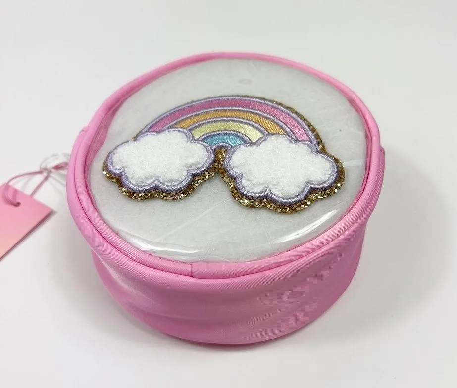 Stoney Clover x Target Rainbow Patch Pouch Clear Zipper Pink NWT - Image 3