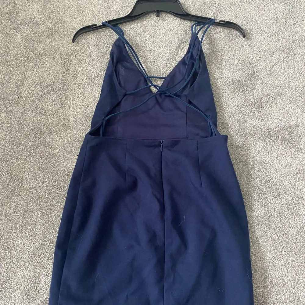 Revolve Superdown Strappy Back Dress in Navy - Image 6