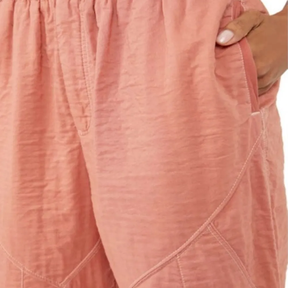 Free People Movement Flipside Textured Pants Sedona Sunrise Size Small Beachy - Image 10