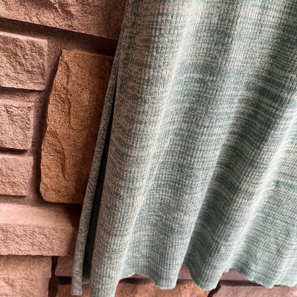 Free People Golden Hour Midi Skirt Aqua Malachite Large NWT Green - Image 7