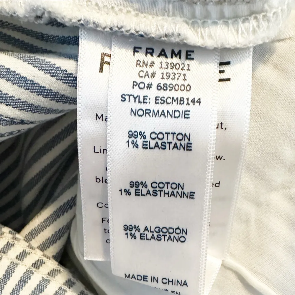 frame denim NWOT FRAME Engineer Stripe Le Crop Mini Boot Leg Jean Size 29 - Image 7