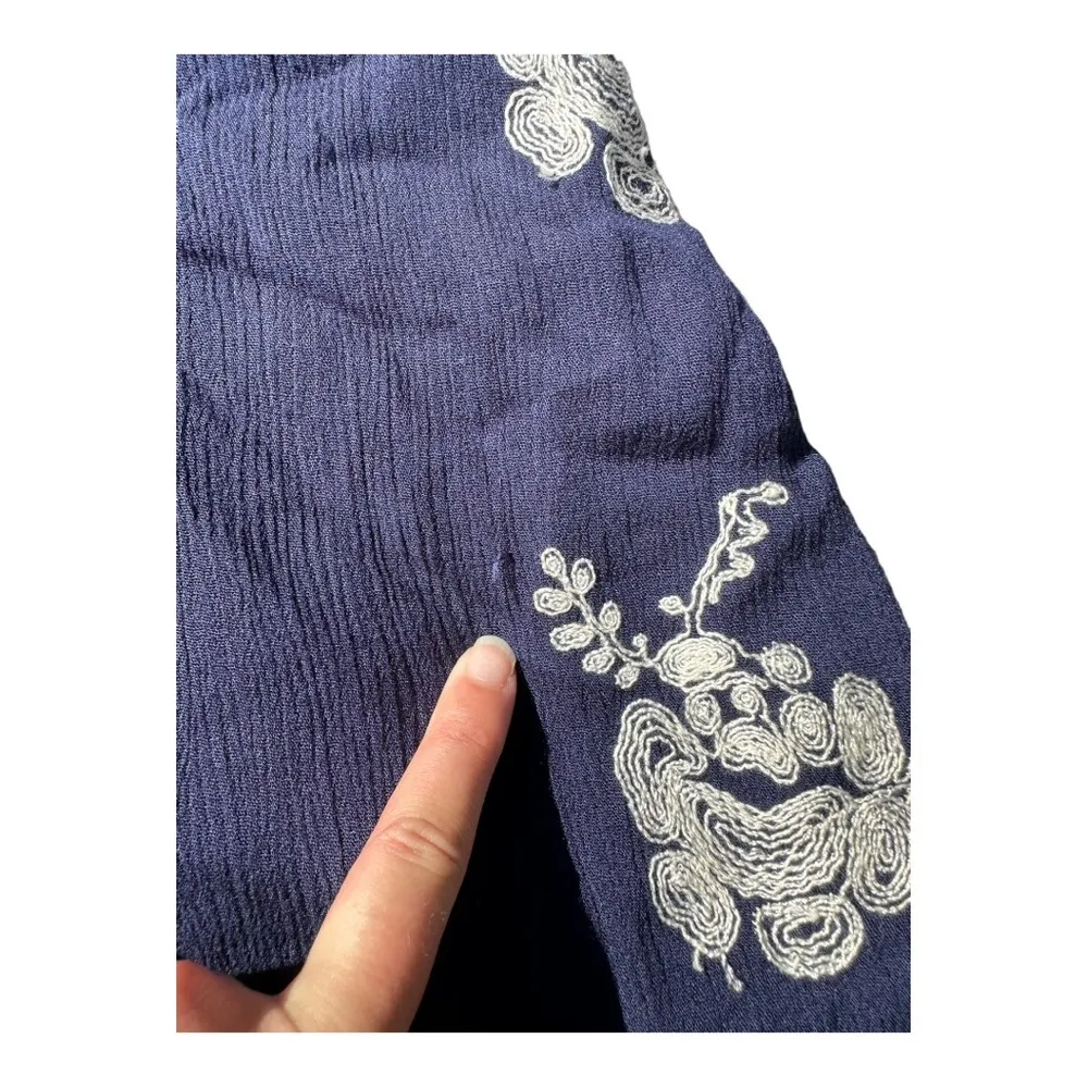 Altar’d State Navy Blue Floral Shift Dress // Size Small - Image 5