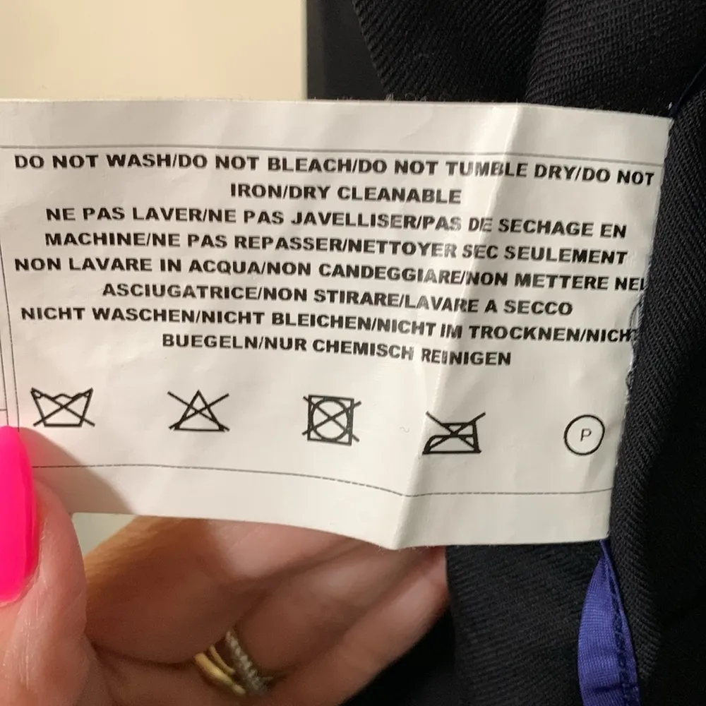 Paul Smith Soho Fit black woman blazer size 38R/48R 100% wool made in Italy - Image 11