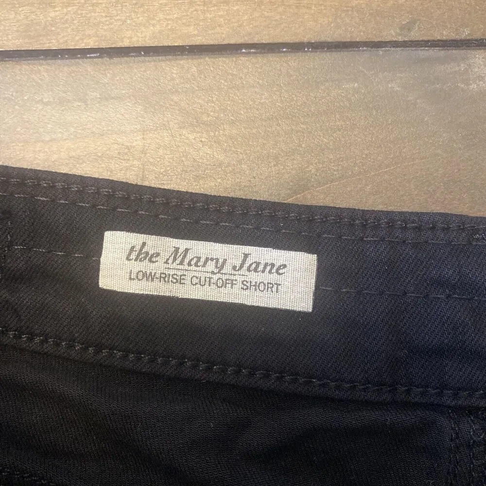 Adriano goldschmied AG The Mary Jane Black‎ low rise cut off Shorts Size 28 - Image 5