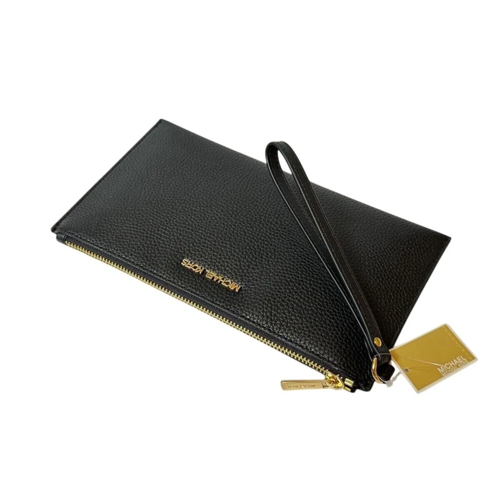 MICHAEL KORS Jet Set Large Leather Clutch Wristlet in Black New w/ Tag MSRP $258 - Image 4